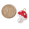 Seed Beads Beaded Charms PALLOY-MZ00332-03-2