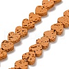 Synthetic Lava Rock Dyed Beads Strands G-R010-01C-3