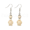 Starfish & Tortoise Synthetic Turquoise Beaded Stretch Bracelets & Dangle Earrings Kits SJEW-JS01311-01-5