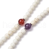 Round Gemstone Beaded Necklaces NJEW-TA00144-5