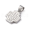 304 Stainless Steel Pendants STAS-L286-10P-2