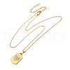 201 Stainless Steel Crystal Rhinestone Pendant Necklaces for Women NJEW-F335-01G-02-2