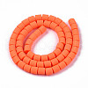 Handmade Polymer Clay Bead Strands X-CLAY-ZX006-01O-3