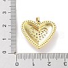 Rack Plating Brass Micro Pave Cubic Zirconia Pendants KK-P247-05G-3