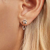 Sweet and Cute S925 Sterling Silver Cat Paw Print Stud Earrings KS0788-3
