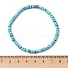 Synthetic Turquoise Beads Stretch Bracelets for Women Men PW-WG6A9BA-03-2