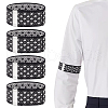 Cloth Elastic Adjustable Armbands Sleeve Bands with Iron Findings AJEW-WH0534-01-1