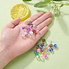 50Pcs 10 Colors Synthetic Moonstone Beads Strands G-YW0001-07-11