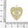Brass Micro Pave Cubic Zirconia Pendants KK-U058-58C-G-3