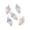 Flower Acrylic Charms PALLOY-JF03588-10-1