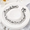 304 Stainless Steel Link Chains Bracelets BJEW-P351-02P-1