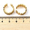 Brass Micro Pave Clear Cubic Zirconia Cuff Earrings EJEW-K309-10G-5