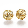 Brass Filigree Beads KK-T038-81G-1