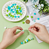 DICOSMETIC 2Bags 80Pcs Rondelle Food Grade Eco-Friendly Silicone Focal Beads SIL-DC0001-69B-3