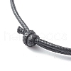 Waxed Polyester Adjustable Cord Bracelets BJEW-JB06543-7