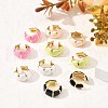 Brass Stripe C-Shaped Cuff Earrings EJEW-D321-04G-1