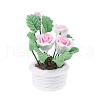 Polymer Clay Flower Pot Ornaments PW-WG32562-01-2