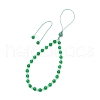 Natural & Dyed Malaysia Jade Mobile Straps HJEW-JM03418-03-4