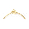 Brass Connector Charms KK-V016-05G-1