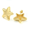 Rack Plating Brass Star Stud Earrings EJEW-P242-05G-2