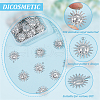 DICOSMETIC 60Pcs 304 Stainless Steel Pendants FIND-DC0006-38-4