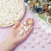  ABS Plastic Imitation Pearl European Beads SACR-NB0001-18B-3