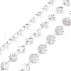 Non-Tarnish 304 Stainless Steel Flat Round Link Chains CHS-A008-01P-A-1