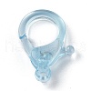 Transparent Plastic Lobster CLaw Clasps KY-H005-A02-3
