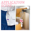 6Pcs Cat Eye Keychain KEYC-TAC00043-8