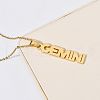 304 Stainless Steel Word Constellation Pendant Necklaces FS-WGAAB2A-01-1