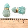 Natural Amazonite Perfume Bottle Pendants G-L623-12G-05-3