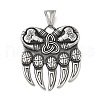 304 Stainless Steel Pendants STAS-V008-02AS-1