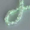 Luminous Handmade Silver Foil Glass Beads Strands FOIL-N029-02B-01-2