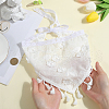 Flower Decor Lace Triangle Bandanas OHAR-WH20005-08A-3