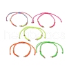 5 Colors Braided Nylon Cord Sets for DIY Bracelet Making AJEW-JB01238-1