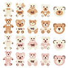 40Pcs 20 Style Bear/Rabbit Shape Polyester Knitted Appliques PATC-FG0001-35-1