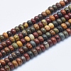 Natural Polychrome Jasper/Picasso Stone/Picasso Jasper Beads Strands X-G-E444-45-4mm-1