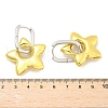 Star Brass Hoop Earrings for Women EJEW-U057-06C-03GP-5