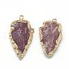 Natural Agate Pendants G-Q491-03-2