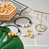 Biyun 200Pcs 2 Colors Opaque Acrylic Round Beads SACR-BY0001-02-8