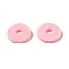 Flat Round Handmade Polymer Clay Beads CLAY-R067-10mm-18-7