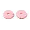 Flat Round Handmade Polymer Clay Beads CLAY-R067-10mm-18-7