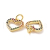 Brass Micro Pave Colorful Cubic Zirconia Charms KK-E068-VF134-3