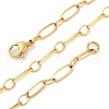 304 Stainless Steel Oval Link Chain Necklaces NJEW-Q013-09G-2