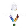 Crystals Chandelier Suncatchers Prisms Chakra Hanging Pendant AJEW-Q142-03-4