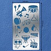 304 Stainless Steel Cutting Dies Stencils DIY-WH0242-081-1