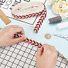 GOMAKERER about 10.5~11 yards Ethnic Style Polycotton Jacquard Leaf Ribbons OCOR-GO0001-15A-4