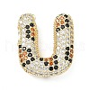 Brass Micro Pave Cubic Zirconia Pendants KK-Z108-02G-U-1