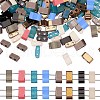 CREATCABIN 800Pcs 8 Colors 2-Hole Glass Seed Beads SEED-CN0001-05-1