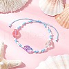 Adjustable Nylon Cord Braided Beads Bracelets BJEW-MZ00169-04-1